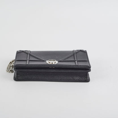 Christian Dior Diorama Black Wallet On Chain