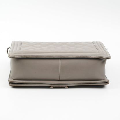 Chanel New Boy Lambskin Grey