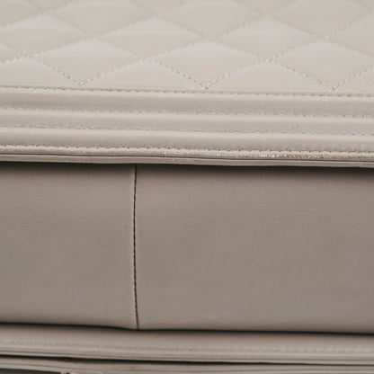 Chanel New Boy Lambskin Grey