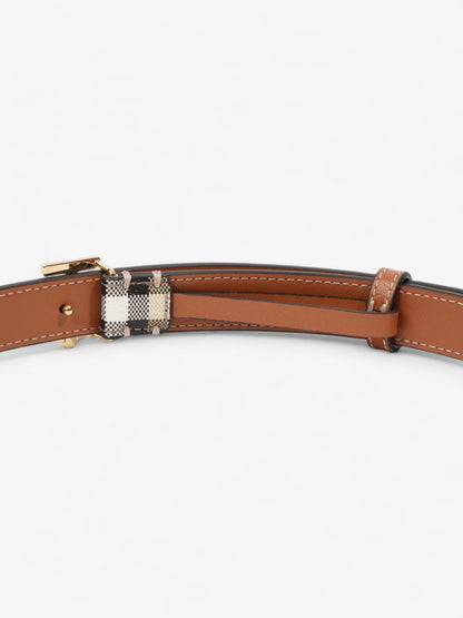 Burberry TB Belt Vintage Check / Briar Brown Canvas Medium - 102cm