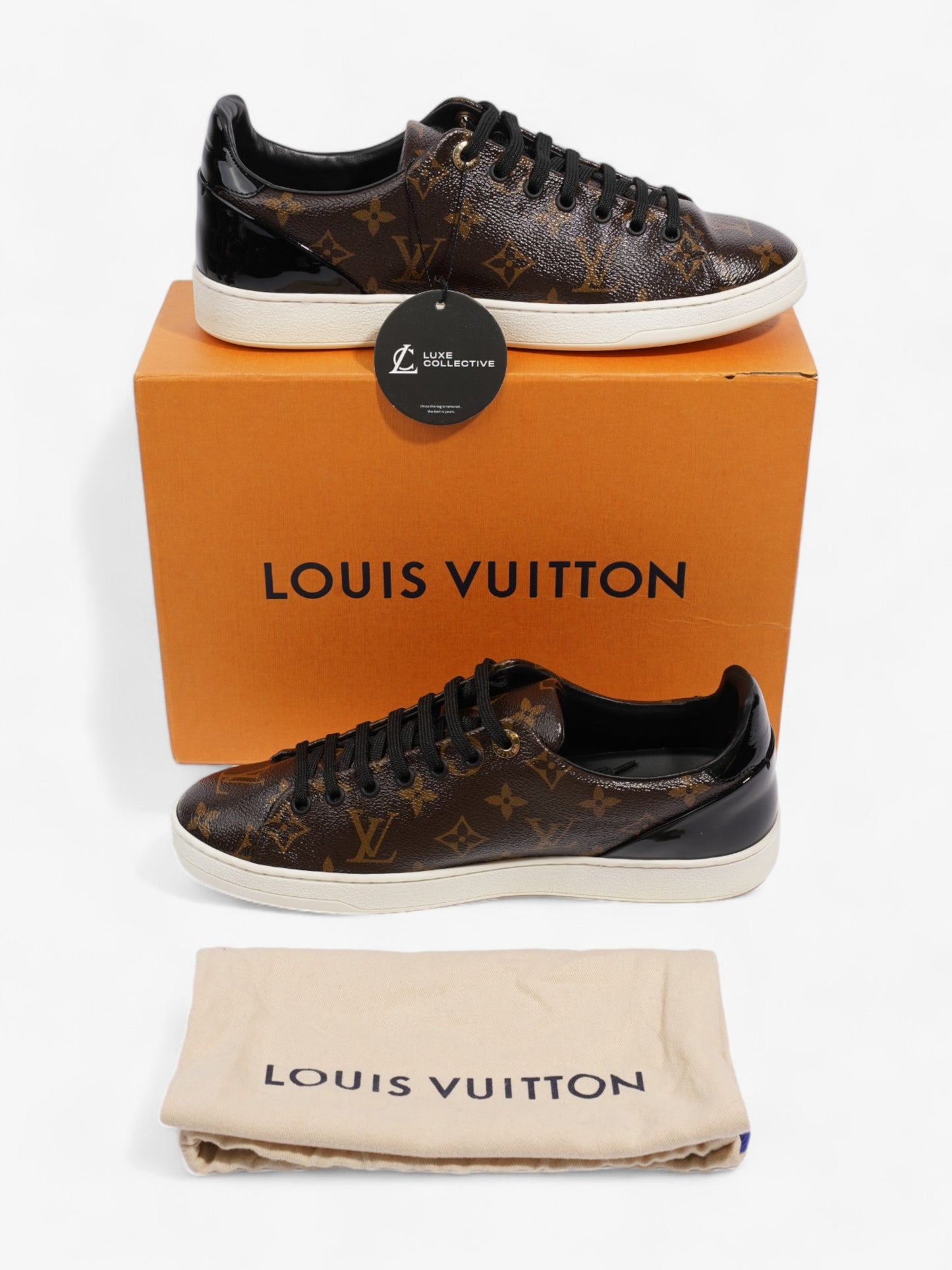 Louis Vuitton Frontrow Sneakers Monogram / Black Coated Canvas EU 41 UK 8