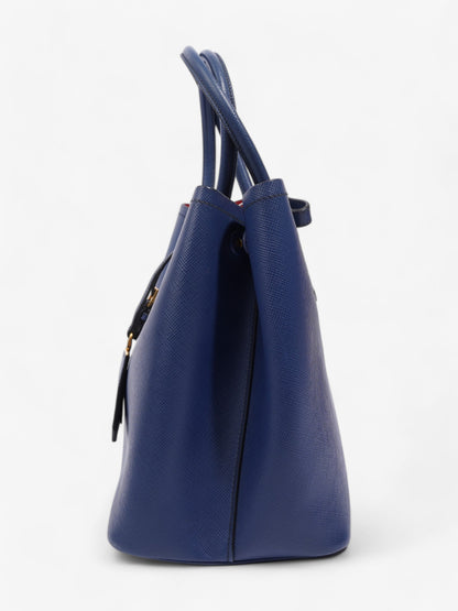 Prada Galleria Tote Blue Saffiano Leather Large
