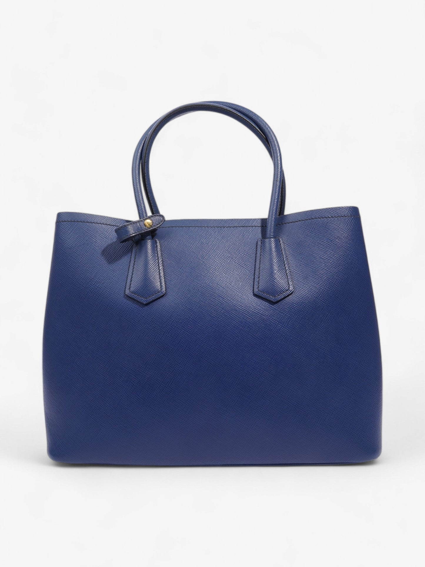 Prada Galleria Tote Blue Saffiano Leather Large
