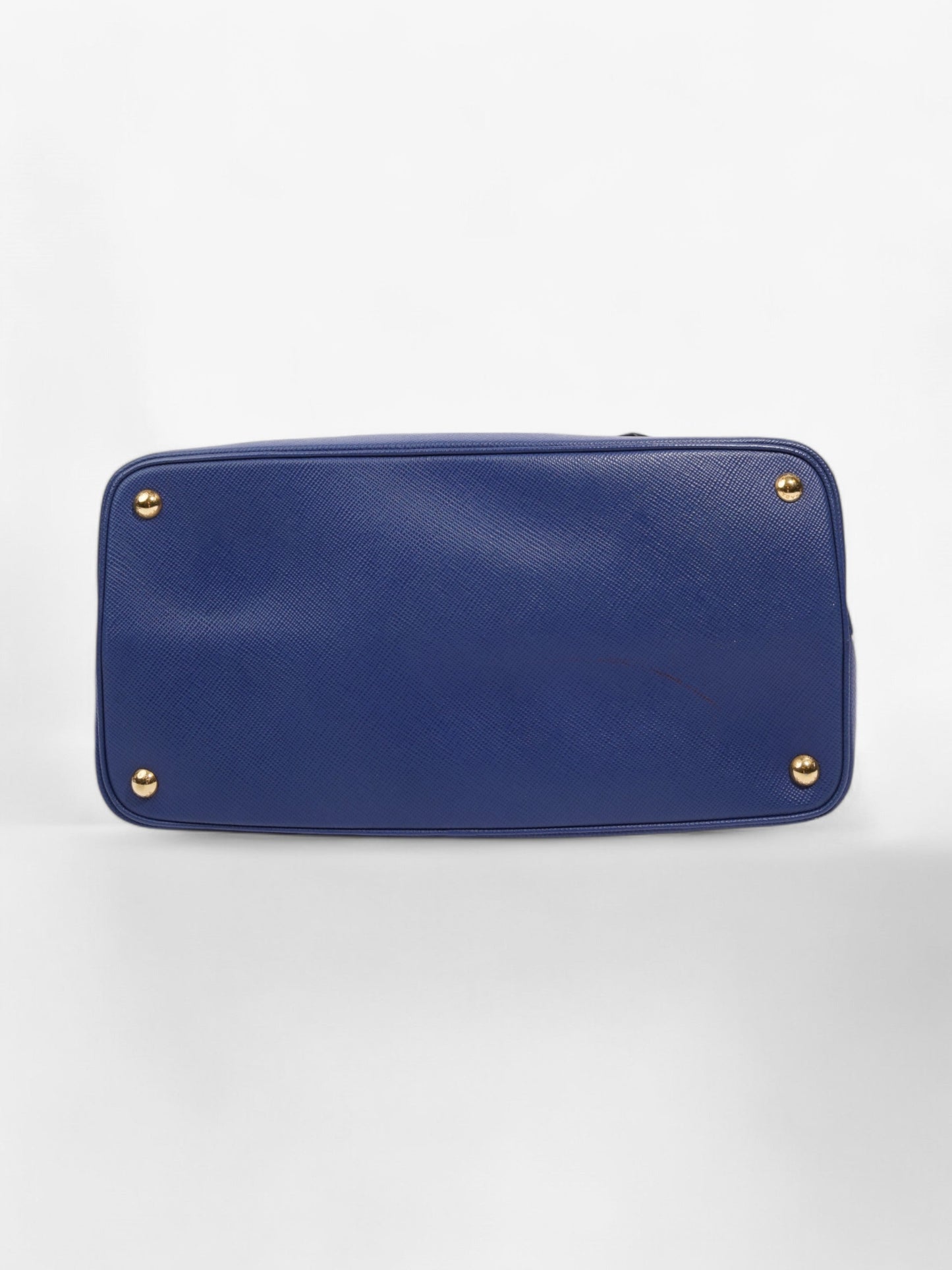 Prada Galleria Tote Blue Saffiano Leather Large