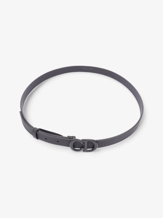 Christian Dior CD Belt Black Leather 90cm