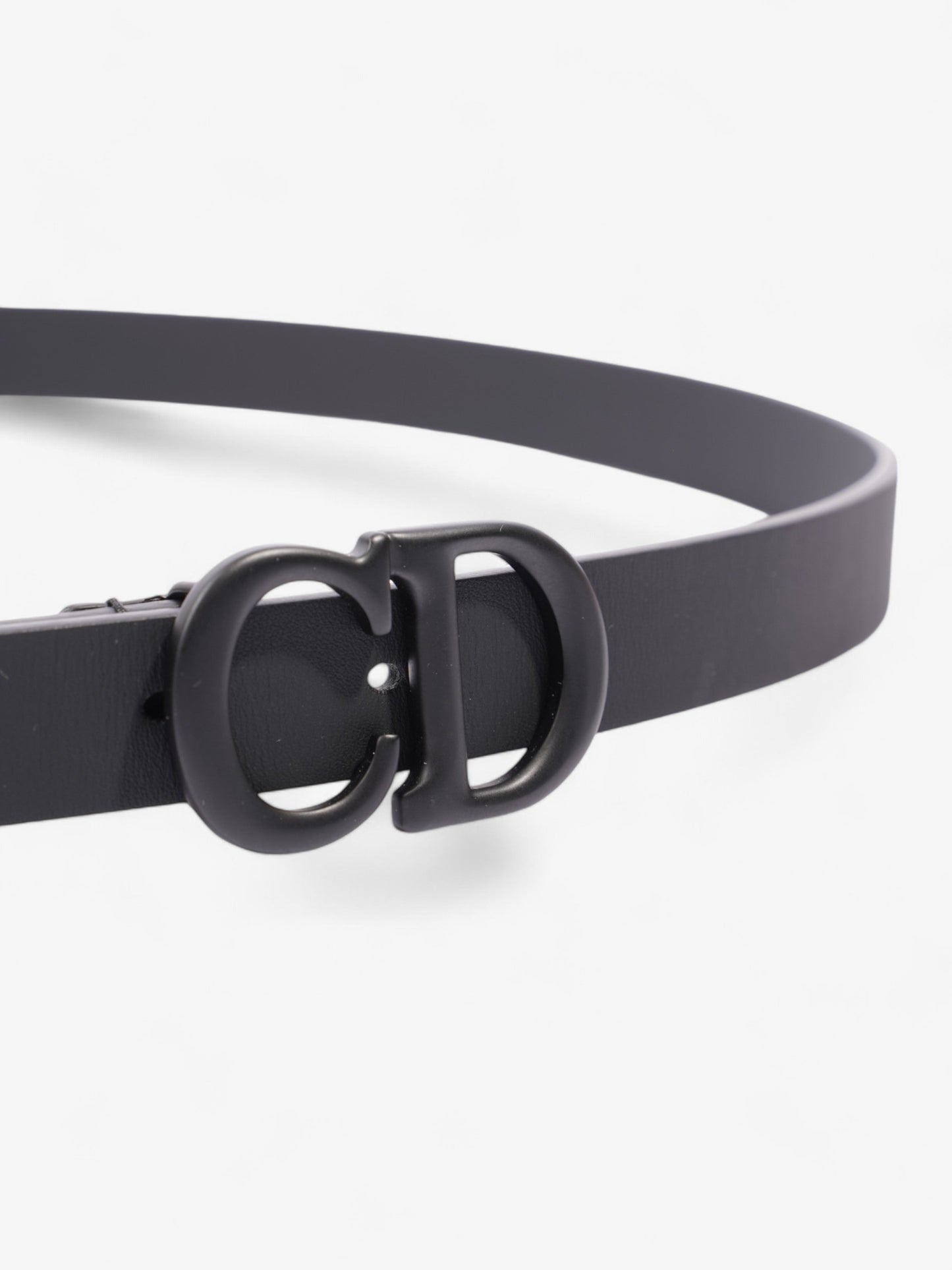 Christian Dior CD Belt Black Leather 90cm