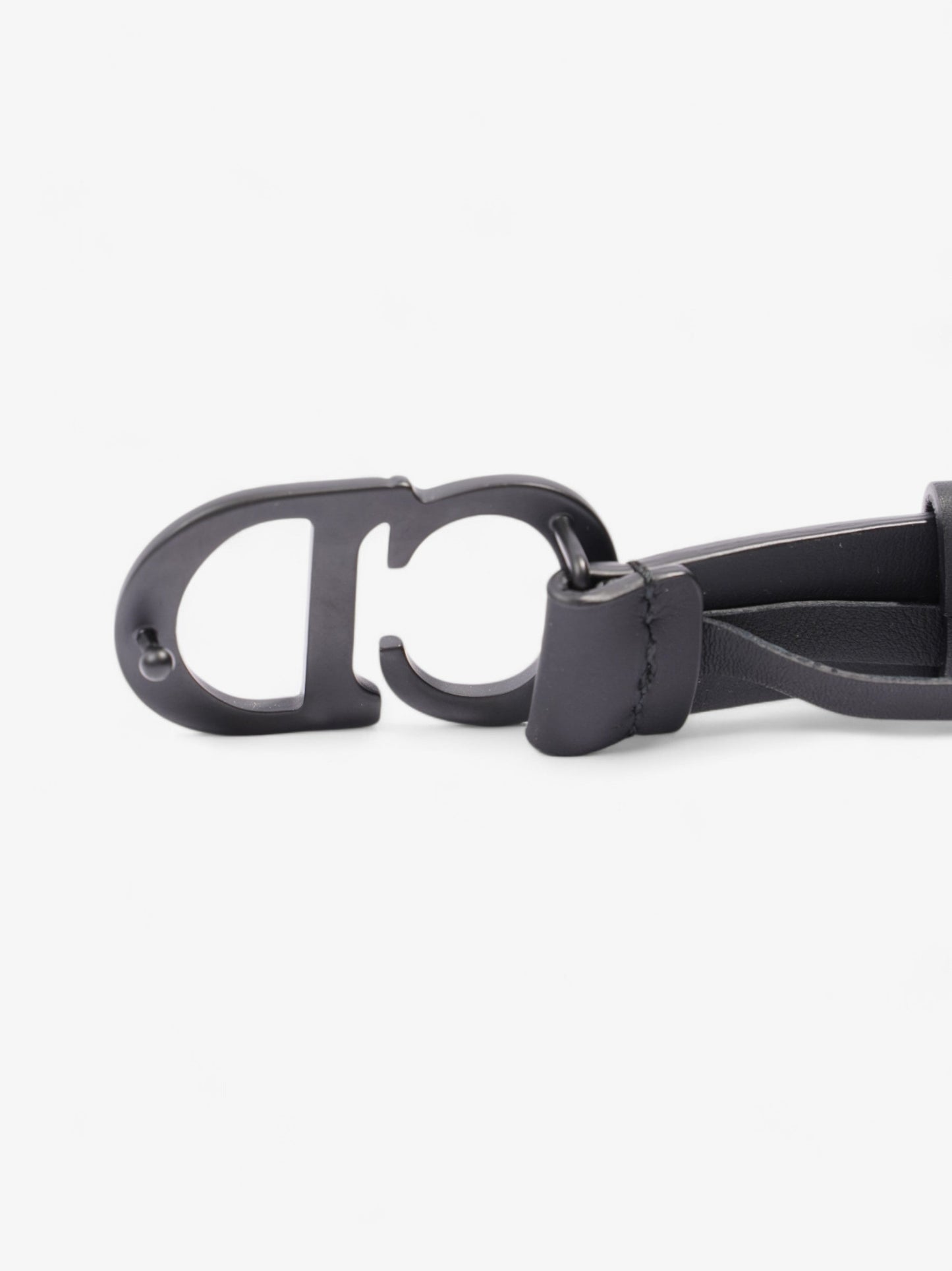 Christian Dior CD Belt Black Leather 90cm
