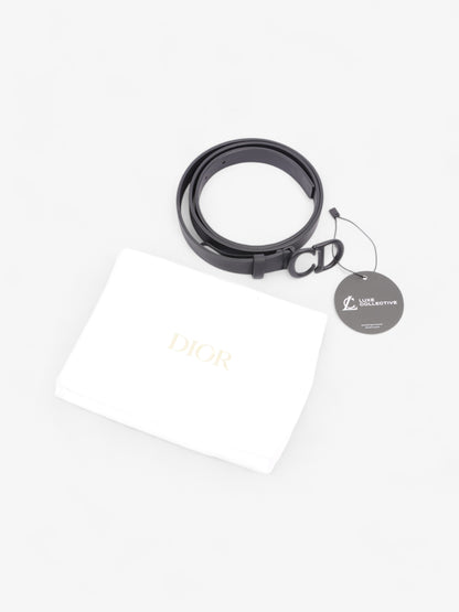 Christian Dior CD Belt Black Leather 90cm