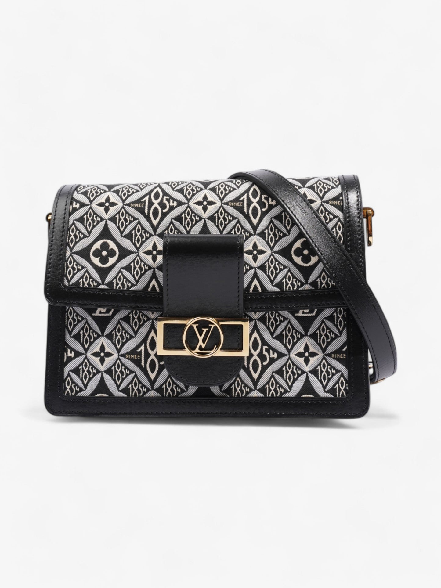 Louis Vuitton Dauphine Black / White Canvas MM