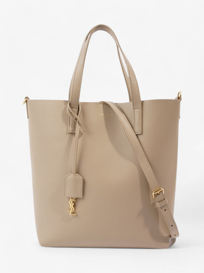 Saint Laurent Shopping Bag Dark Beige Calfskin Leather Toy