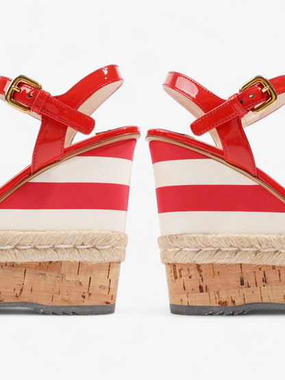 Prada Red Wedges 120 Red Patent Leather EU 36.5 UK 3.5