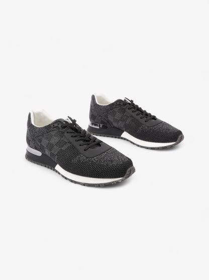 Louis Vuitton Damier Run Away Sneakers Black / Grey Tweed EU 42 UK 8