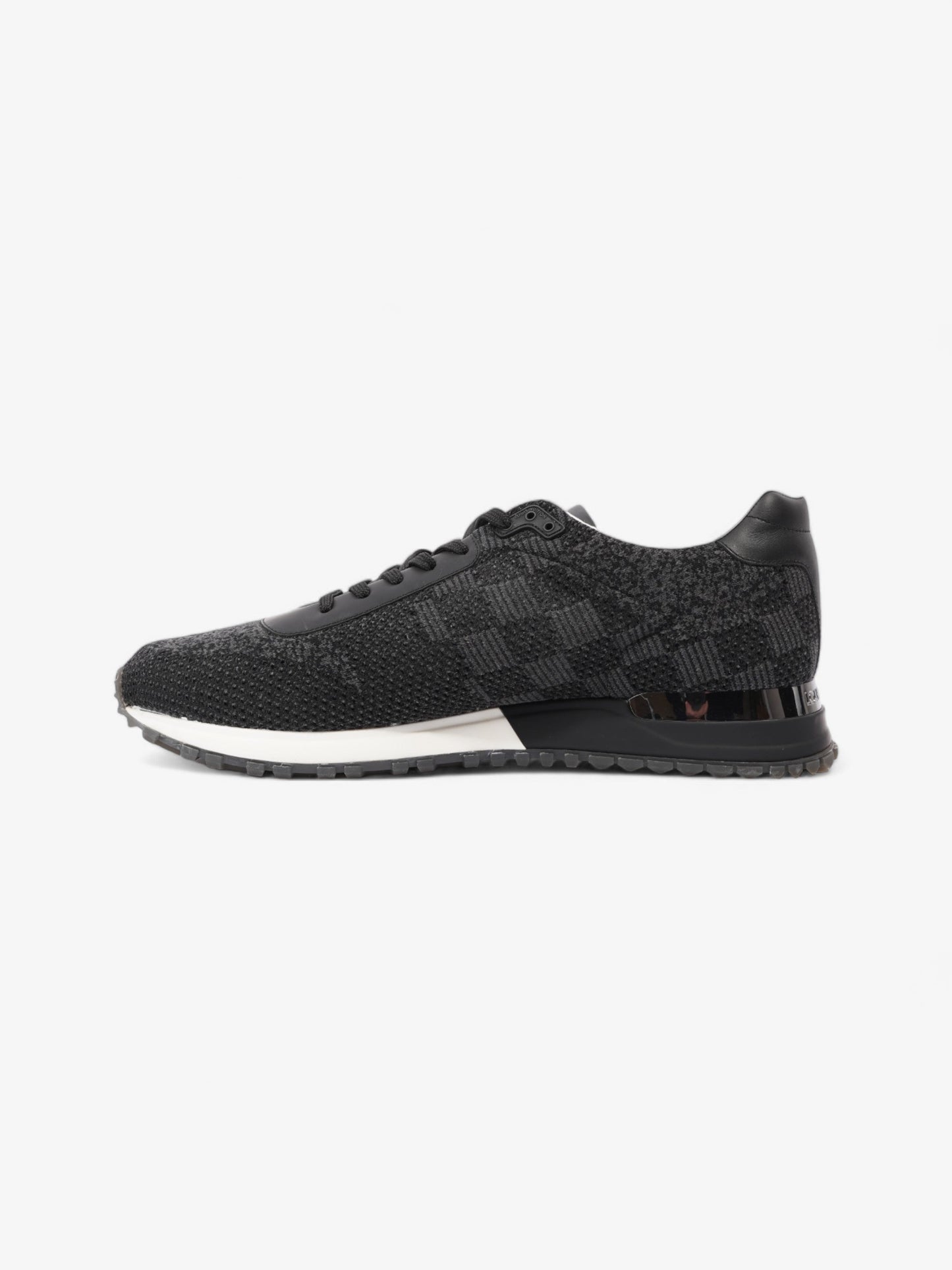 Louis Vuitton Damier Run Away Sneakers Black / Grey Tweed EU 42 UK 8