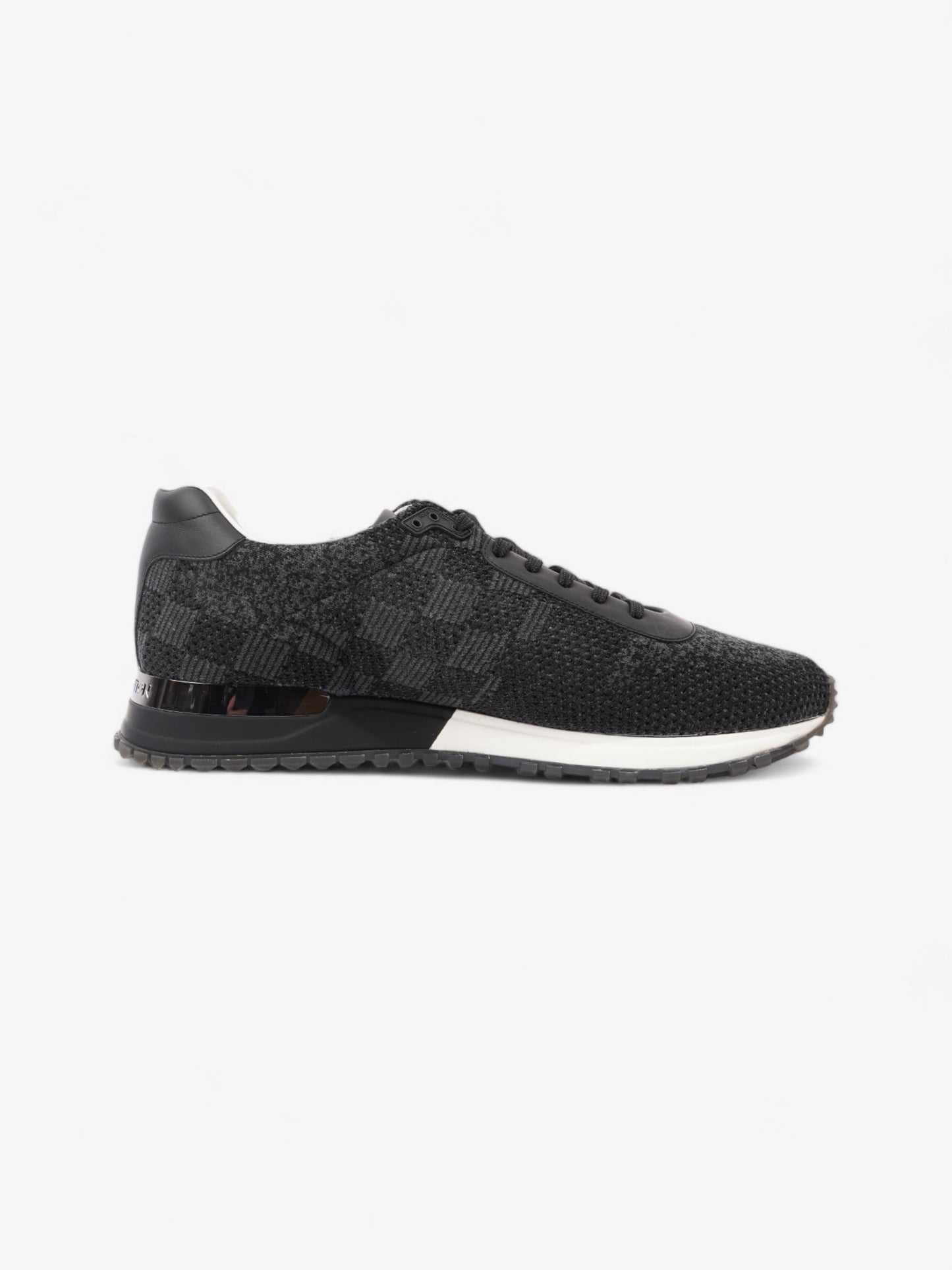 Louis Vuitton Damier Run Away Sneakers Black / Grey Tweed EU 42 UK 8