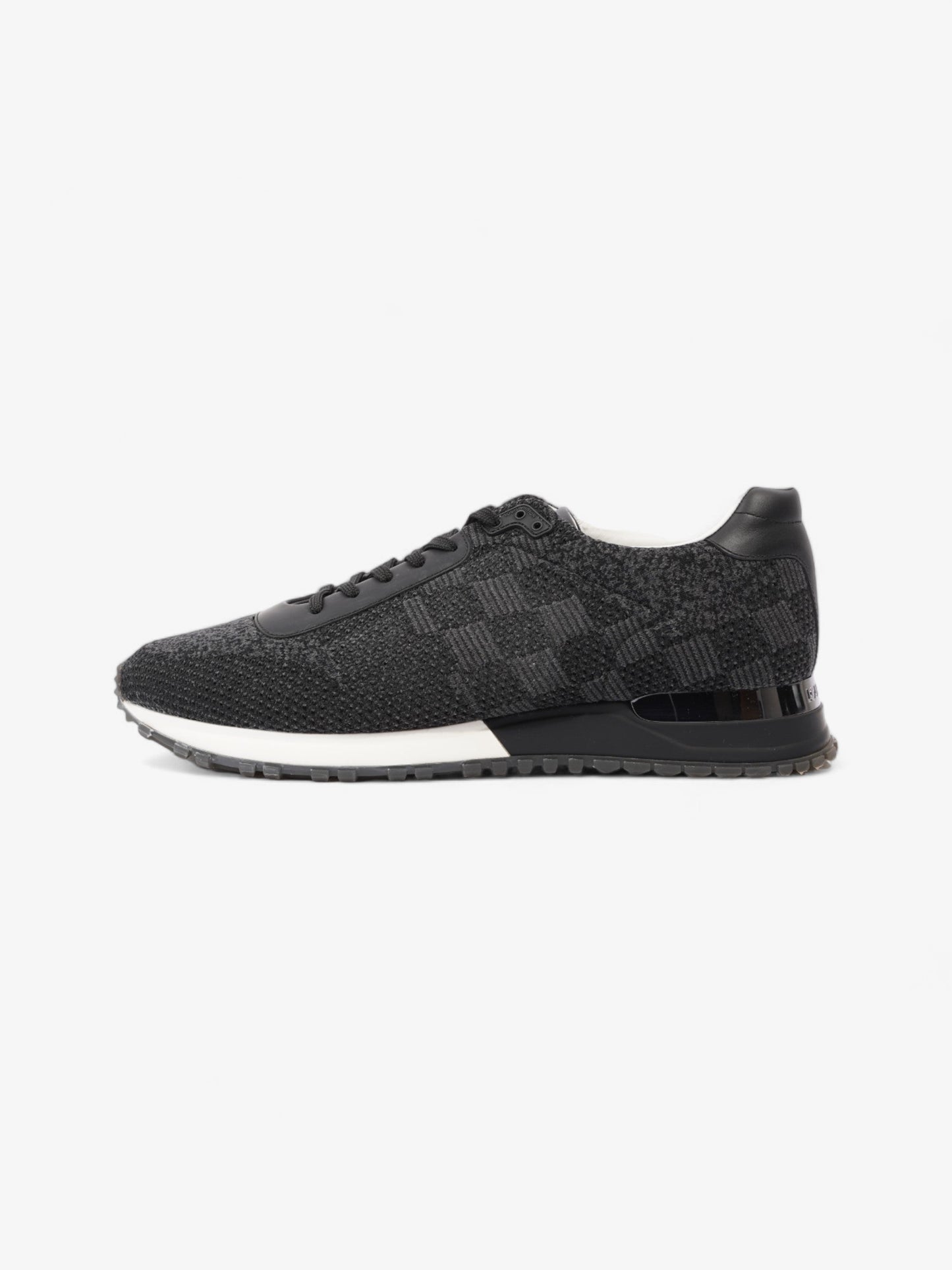 Louis Vuitton Damier Run Away Sneakers Black / Grey Tweed EU 42 UK 8