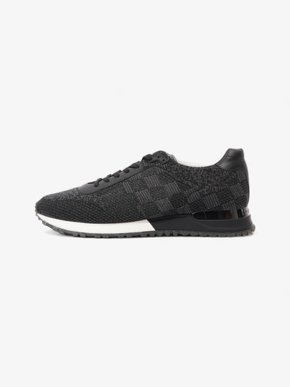 Louis Vuitton Damier Run Away Sneakers Black / Grey Tweed EU 42 UK 8