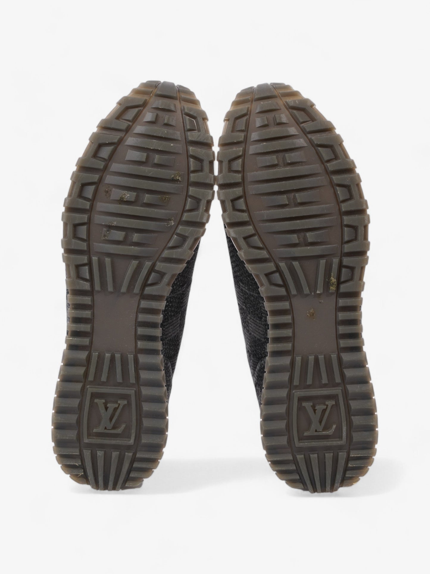 Louis Vuitton Damier Run Away Sneakers Black / Grey Tweed EU 42 UK 8