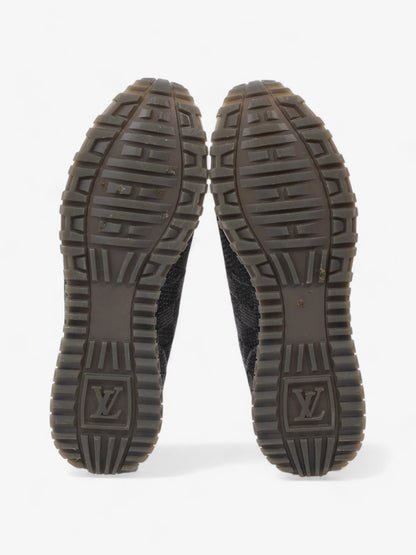 Louis Vuitton Damier Run Away Sneakers Black / Grey Tweed EU 42 UK 8