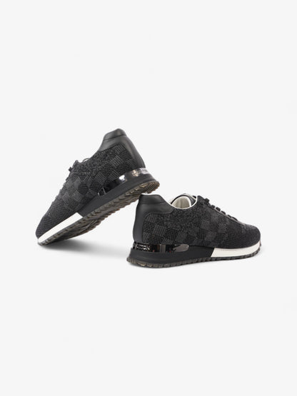 Louis Vuitton Damier Run Away Sneakers Black / Grey Tweed EU 42 UK 8