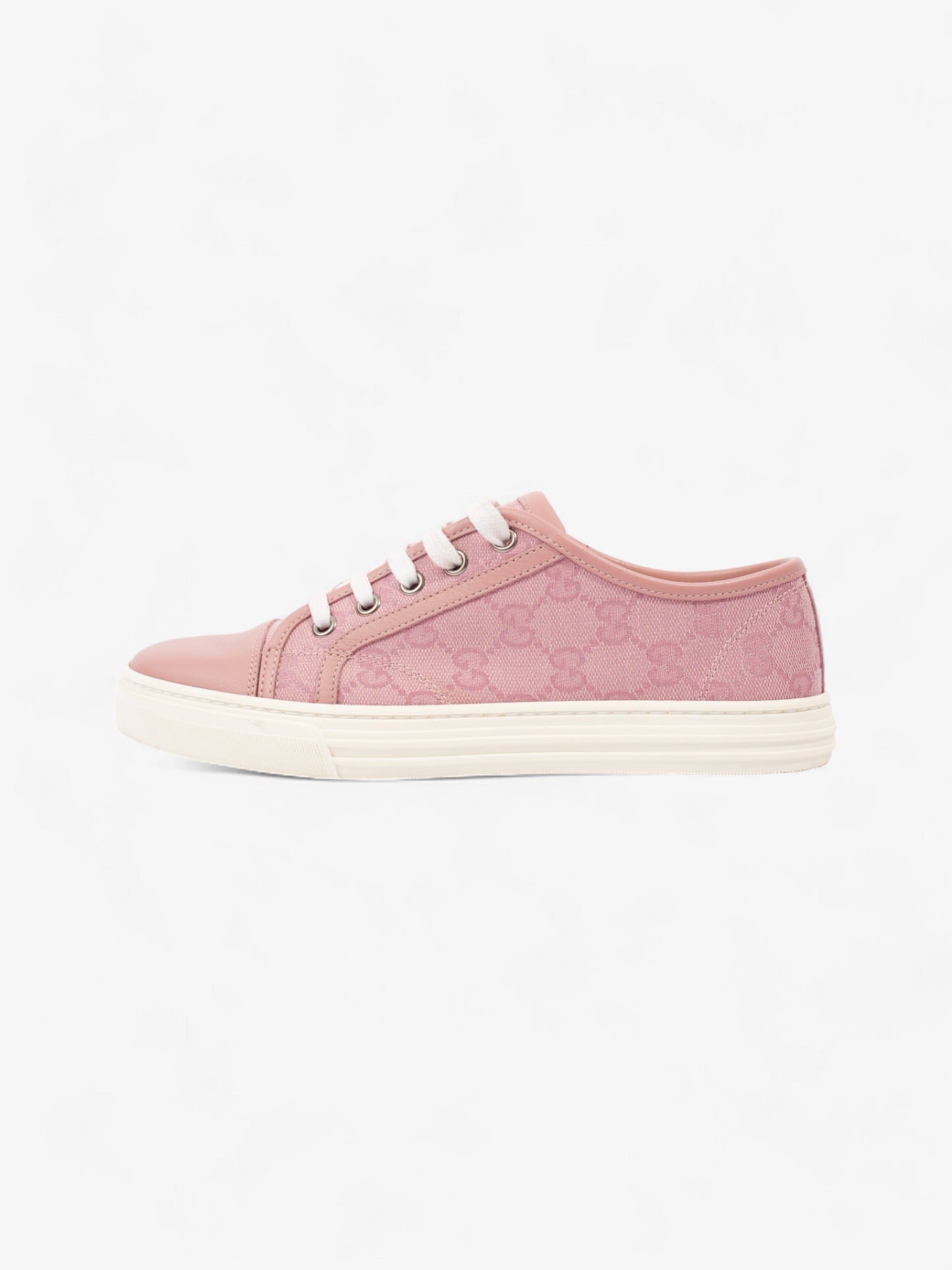 Gucci GG Low-top Sneakers Pink / White Canvas EU 36.5 UK 3.5