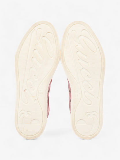 Gucci GG Low-top Sneakers Pink / White Canvas EU 36.5 UK 3.5