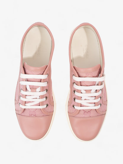 Gucci GG Low-top Sneakers Pink / White Canvas EU 36.5 UK 3.5