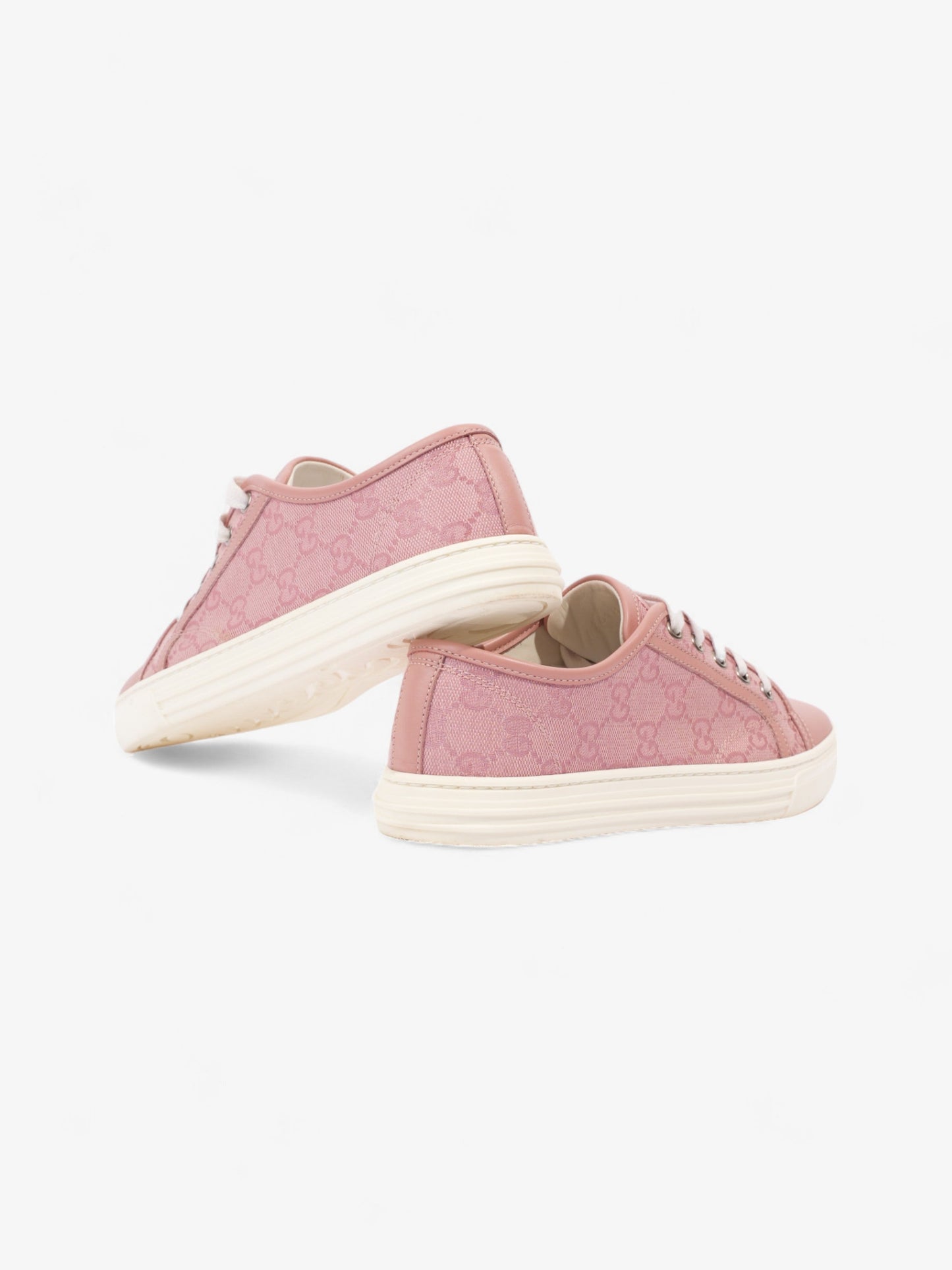 Gucci GG Low-top Sneakers Pink / White Canvas EU 36.5 UK 3.5