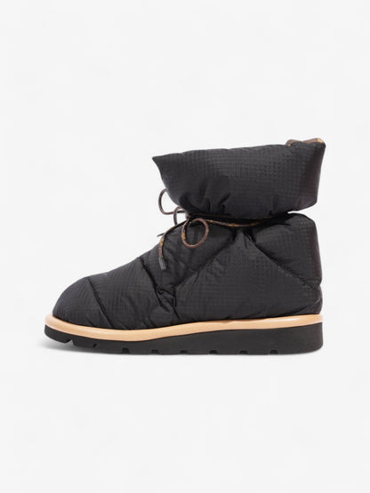 Louis Vuitton Pillow Comfort Ankle Boot Black / Khaki Nylon EU 37 UK 4