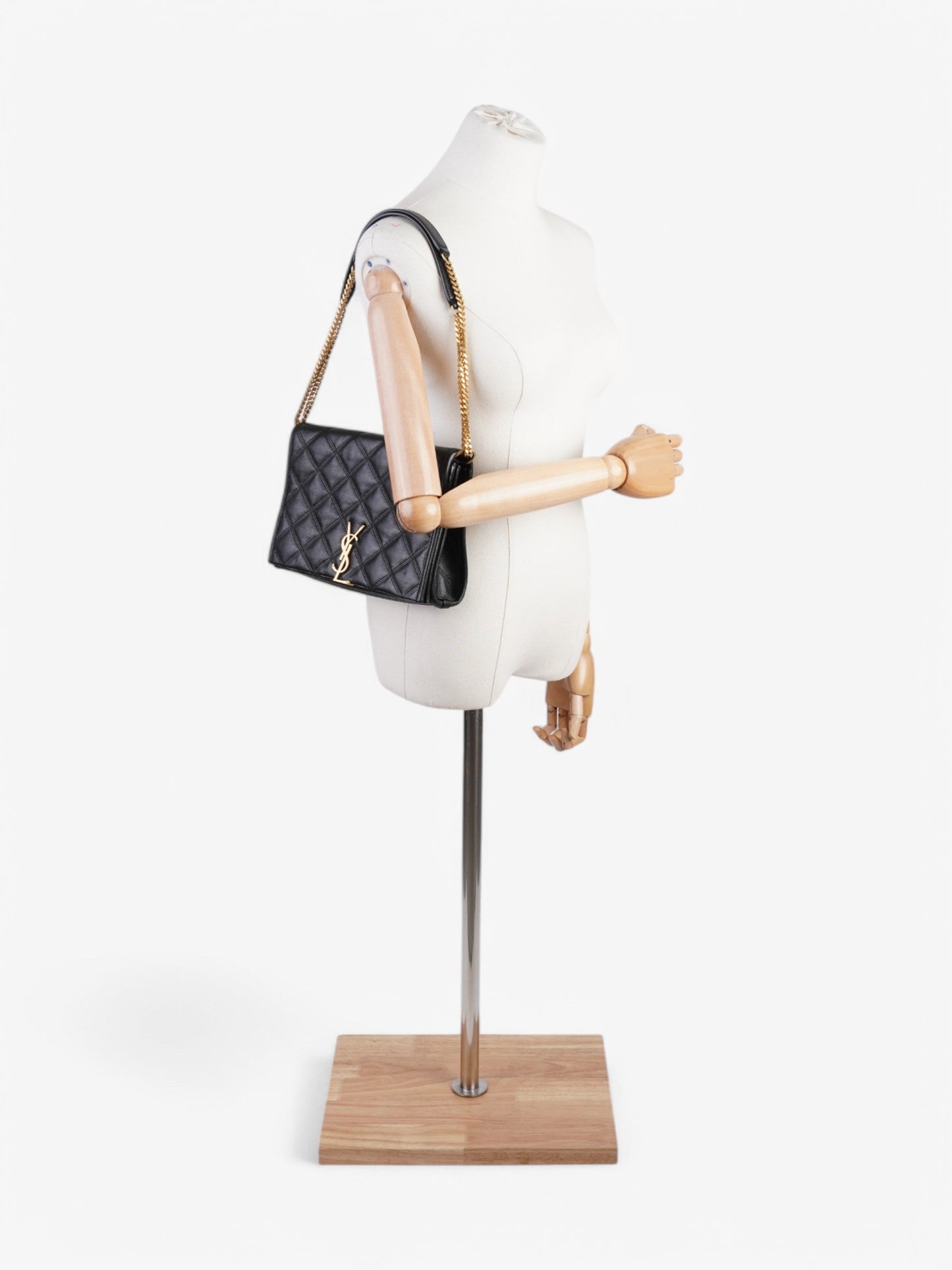 Saint Laurent Becky Mini Chain Bag Black Lambskin Leather Mini