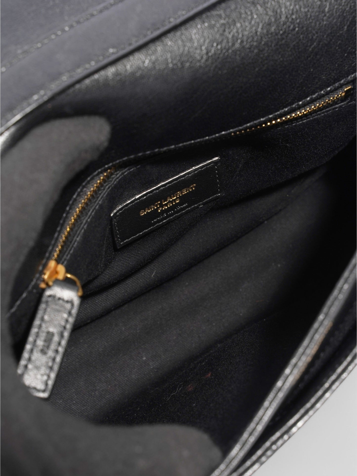 Saint Laurent Becky Mini Chain Bag Black Lambskin Leather Mini