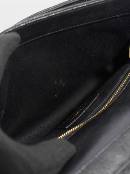 Saint Laurent Becky Mini Chain Bag Black Lambskin Leather Mini