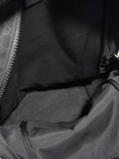 Gucci Double Zip Backpack Black / GG Supreme Nylon