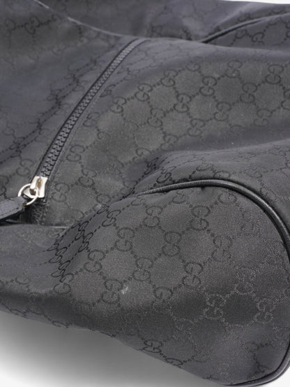 Gucci Double Zip Backpack Black / GG Supreme Nylon