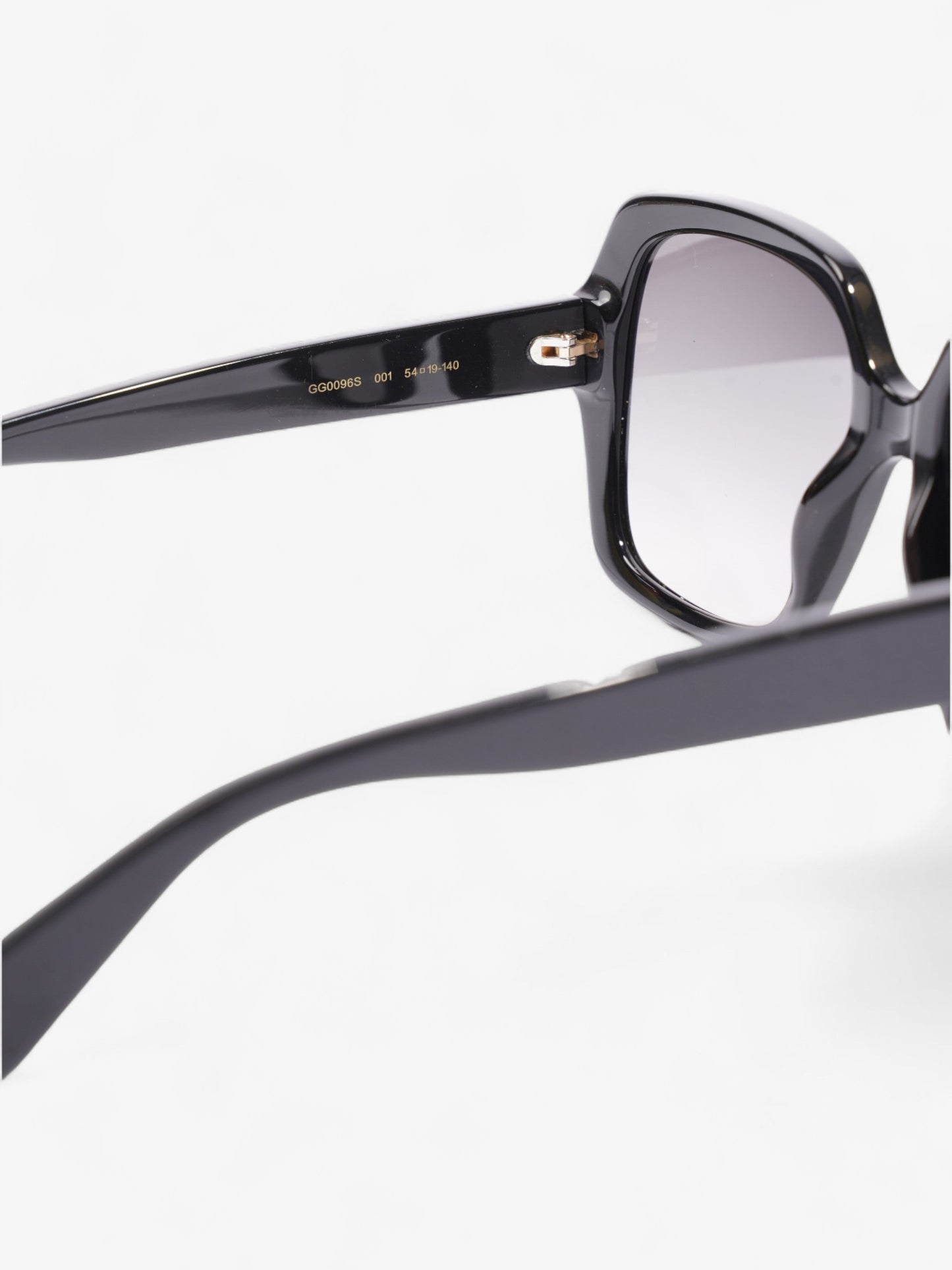 Gucci Square Sunglasses Black Acetate 140mm