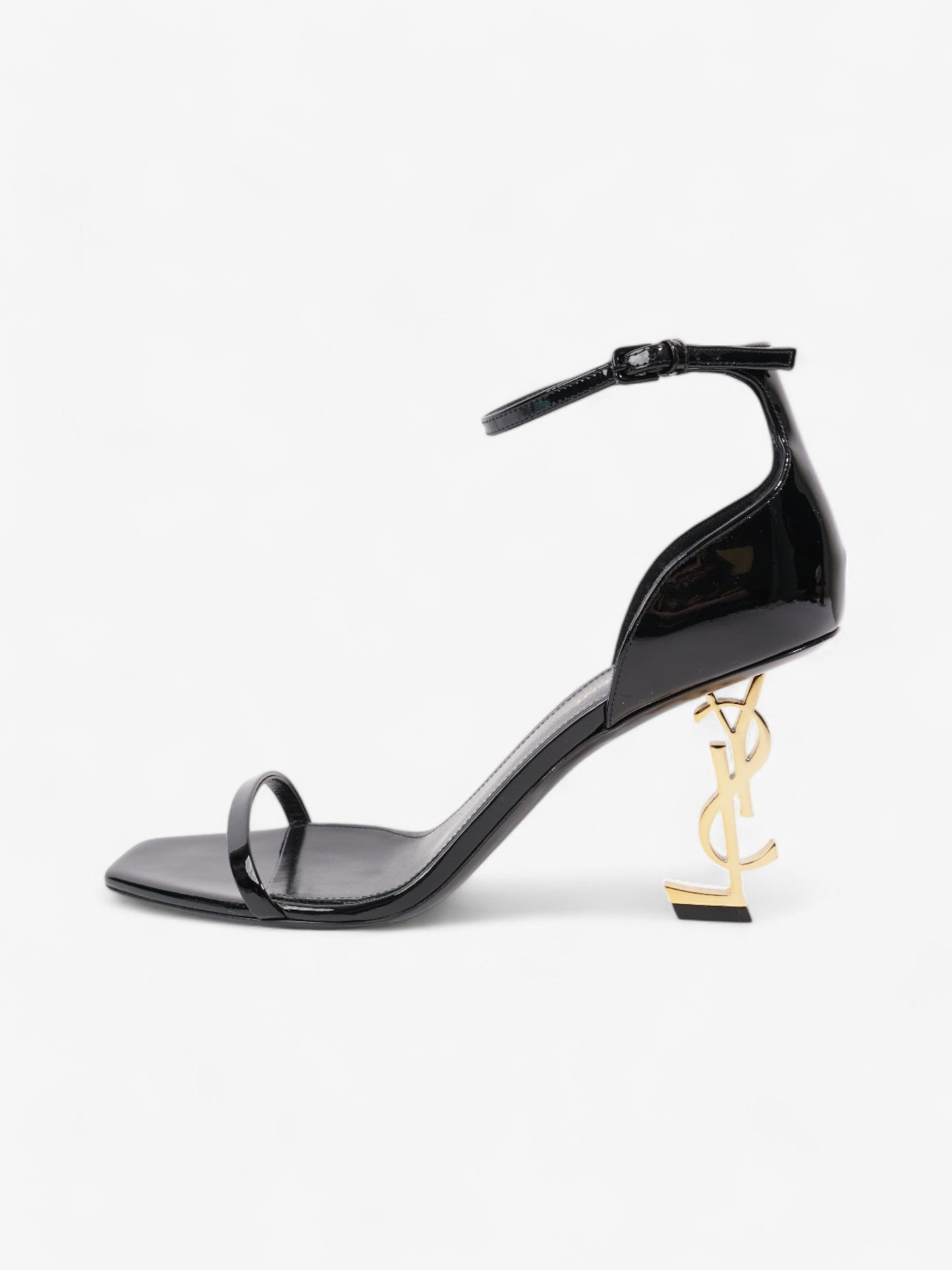 Saint Laurent Opyum Heels 110 Black Patent Leather EU 40 UK 7