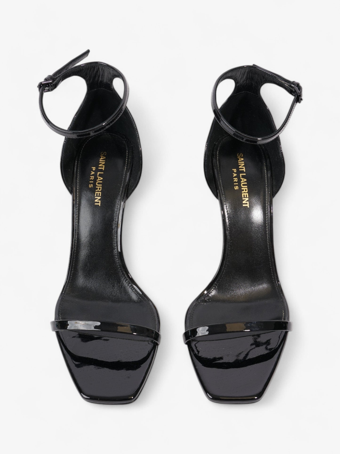 Saint Laurent Opyum Heels 110 Black Patent Leather EU 40 UK 7