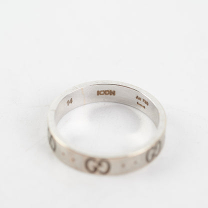 Gucci Icon Interlocking G Band Ring Size 54