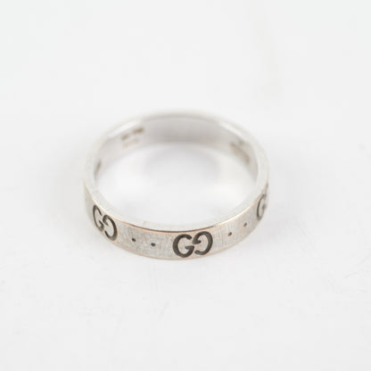 Gucci Icon Interlocking G Band Ring Size 54