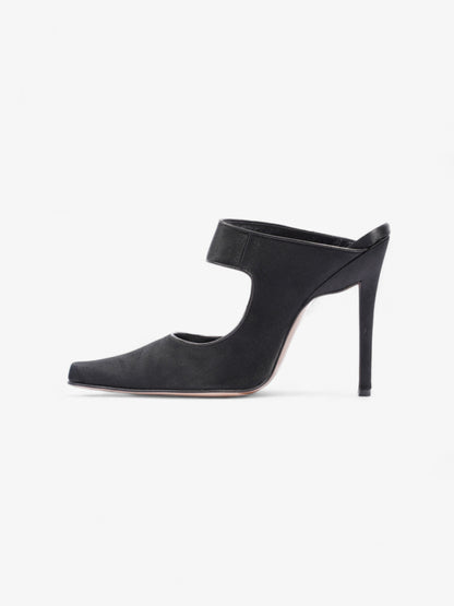 Christian Dior Strap Pointed Heels 110mm Black Satin EU 39 UK 6