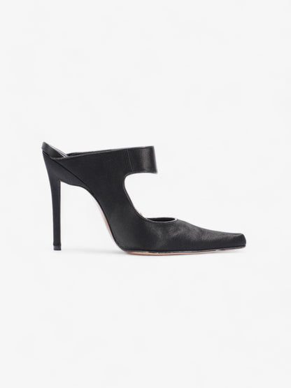 Christian Dior Strap Pointed Heels 110mm Black Satin EU 39 UK 6