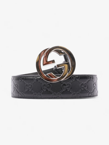 Gucci Interlocking G Belt Black Leather 105cm 42"
