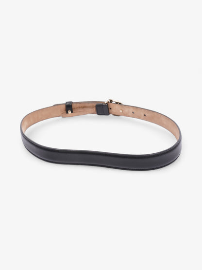 Gucci Interlocking G Thin Belt Black Leather 75cm 30"