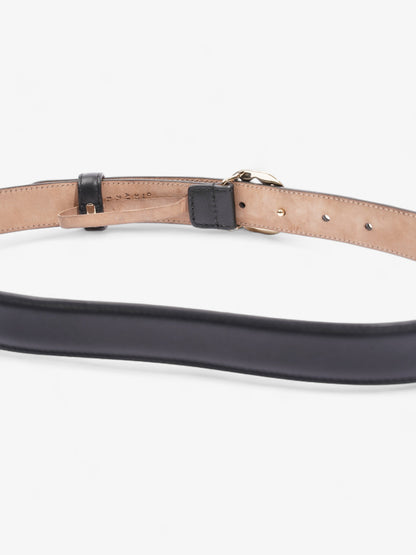 Gucci Interlocking G Thin Belt Black Leather 75cm 30"