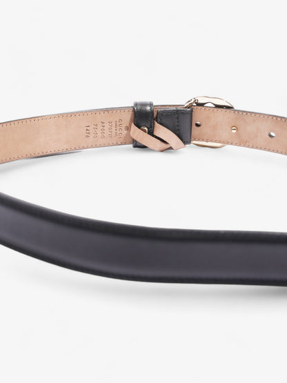 Gucci Interlocking G Thin Belt Black Leather 75cm 30"