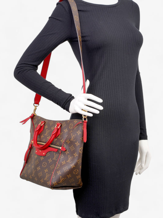 Louis Vuitton Tournelle PM Monogram / Red Coated Canvas