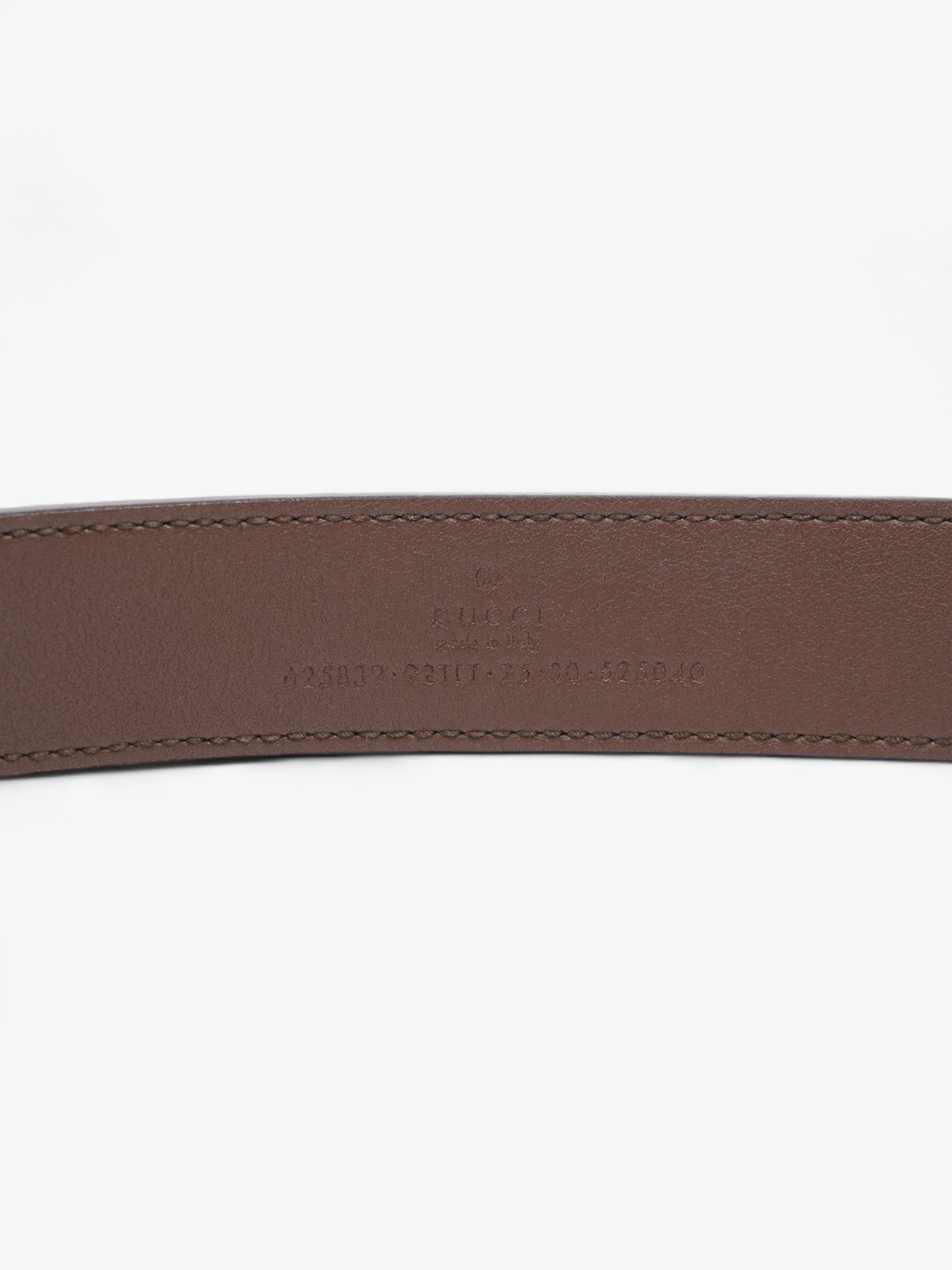 Gucci GG Marmont Thin Belt GG Supreme / Brown Leather 75cm / 30"