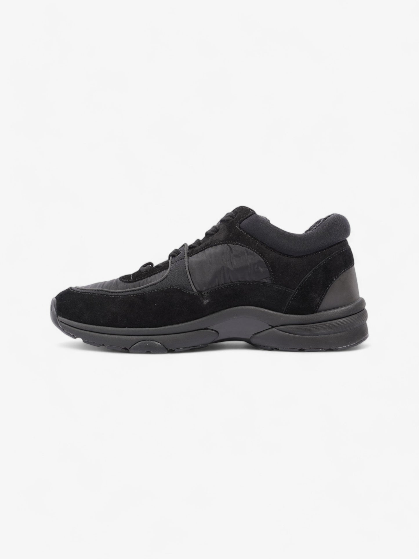 Chanel CC Logo Sneakers Black Suede EU 37.5 UK 4.5