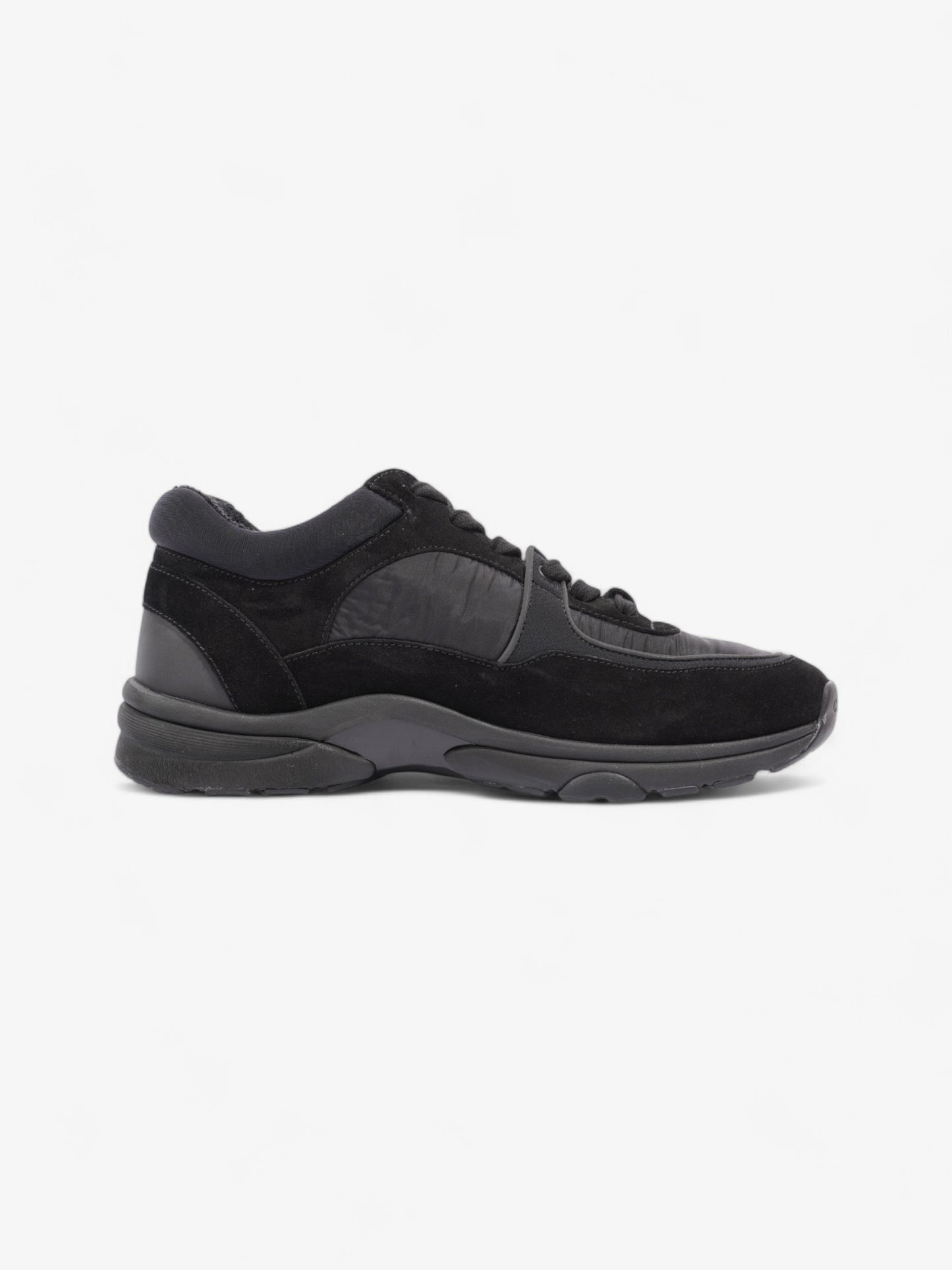 Chanel CC Logo Sneakers Black Suede EU 37.5 UK 4.5