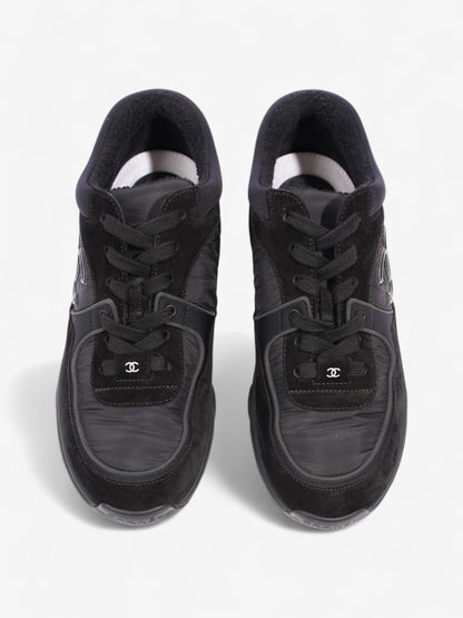 Chanel CC Logo Sneakers Black Suede EU 37.5 UK 4.5