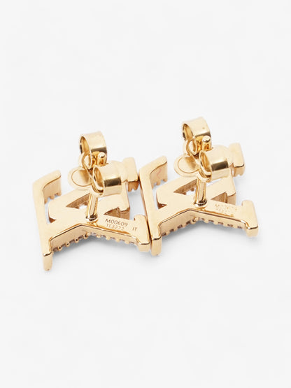 Louis Vuitton LV Iconic Earrings Gold / White Base Metal